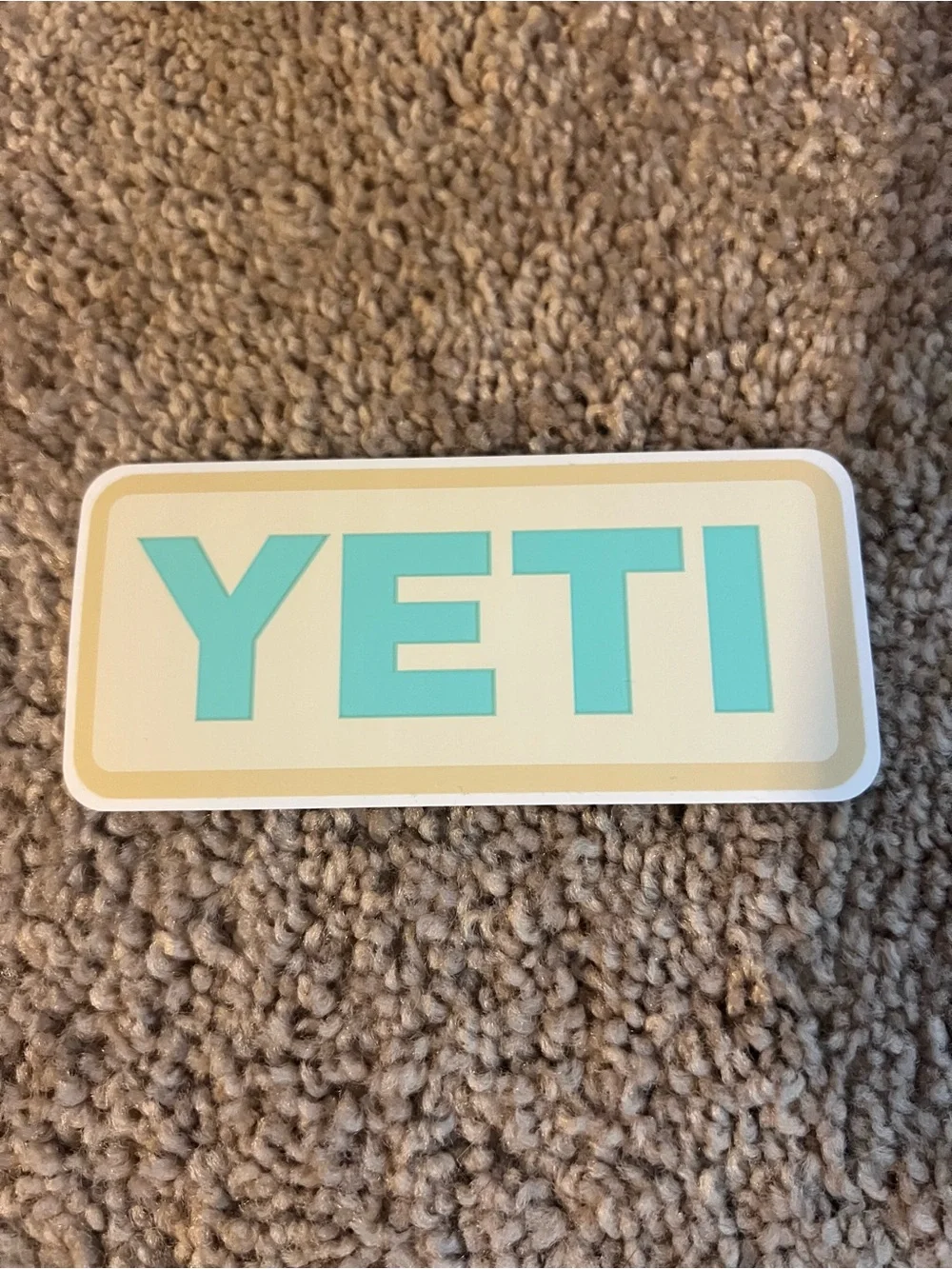 Yeti Color Block Decal Set in Mint, Orange, Lime, Peach Set of 4